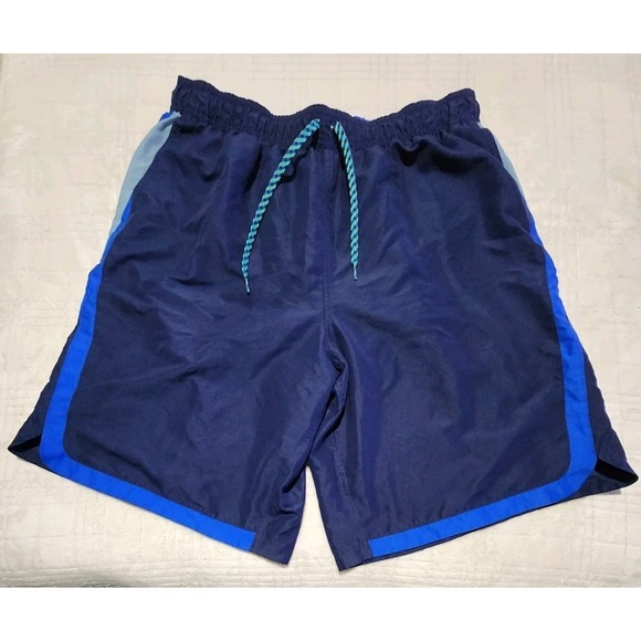 Nike Navy Blue Unlined 10.5" Swim Trunks Bathing Suit Men's XXL - Picture 1 of 8